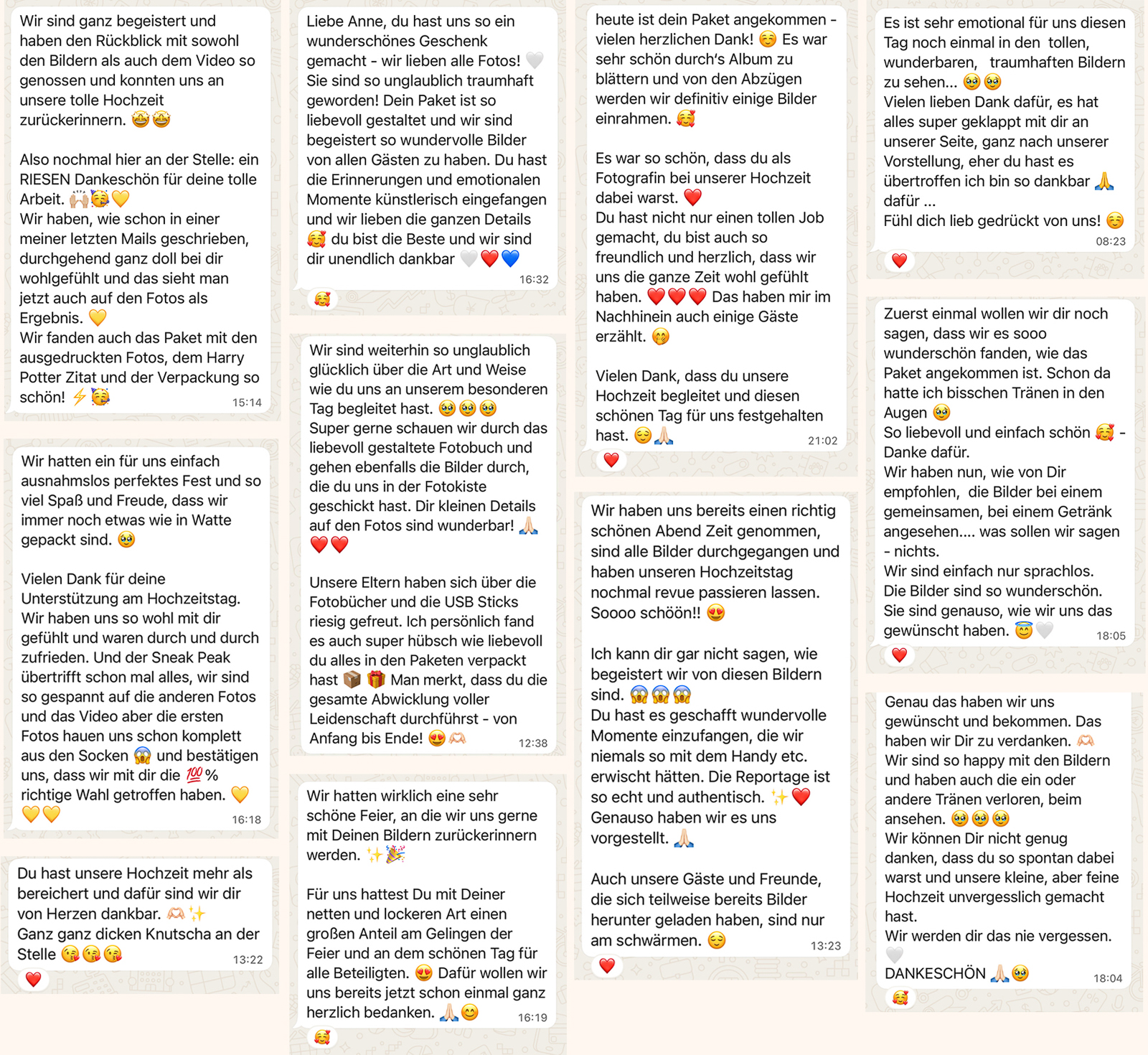 Top Bewertungen von Hochzeitsfotograf Lübeck Anne Krämer