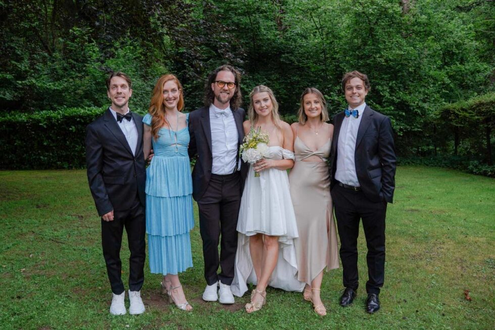 Gruppenfoto mit Freunden