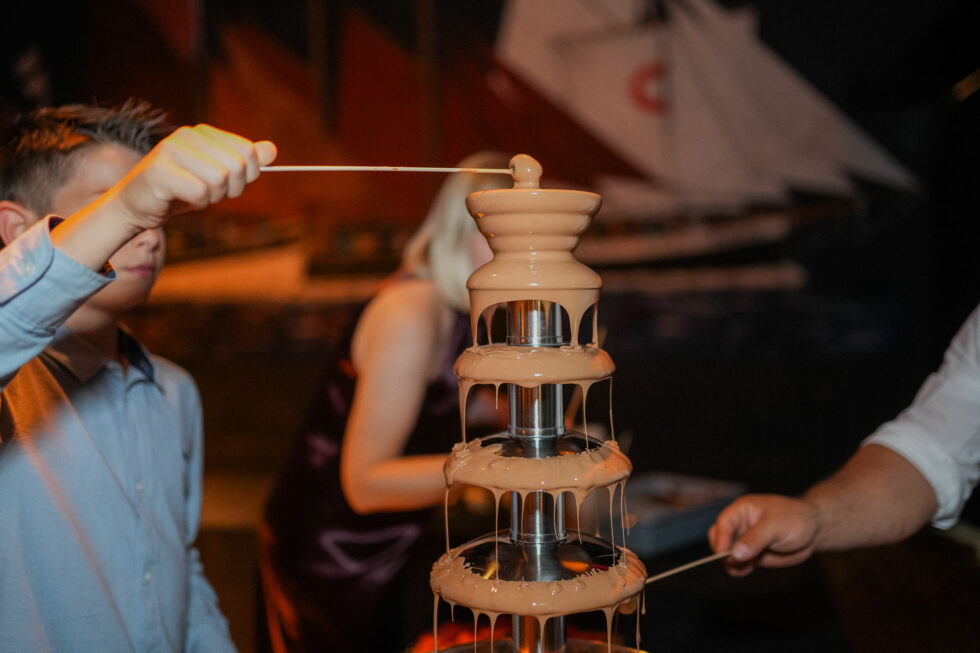 Schokobrunnen auf Hochzeit in Lübeck